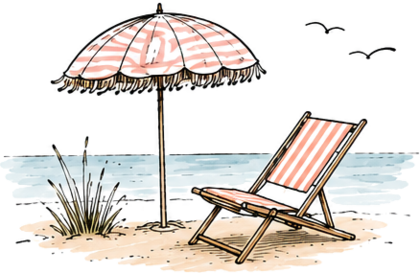 Beach distance icon