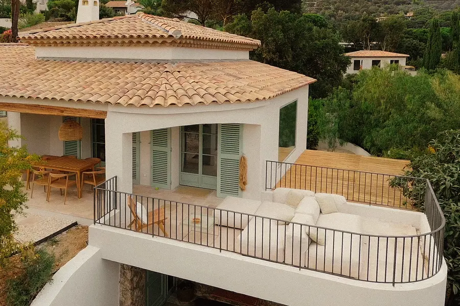 Veranda terrace aerial view